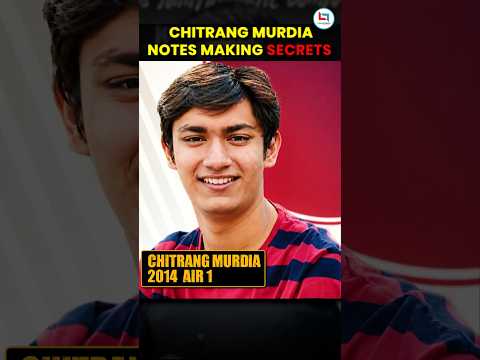 SKM Sir reveal IIT JEE AIR-1 Chitrang Murdia Notes Making Secrets 🔥 #jee #iitjee