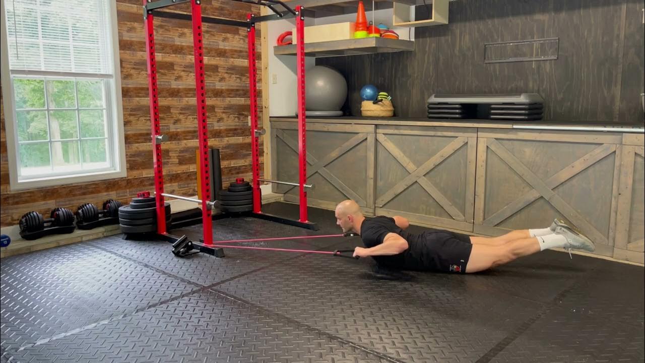 Banded Superman Row Hold - Exercise Library #fitness - YouTube