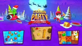 Stickman Party CHRISTMAS New UPDATE - New MINIGAMES Gameplay Walkthrough - BEST android GAMES screenshot 4