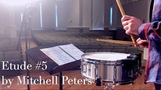 Etude #5 | Intermediate Snare Drum Studies by Mitchell Peters
