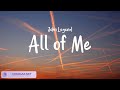 John legend  all of me ruth b  dandelions  lyricszone