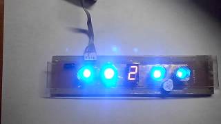 Kitchen hood controller on STM8S and touch sensing library