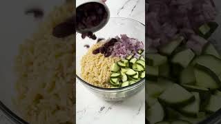 Mediterranean Orzo Pasta Salad #food #recipe #cooking #easyrecipe #pasta