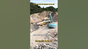 Amazing soil and rock separator,mud and stones separating machine, screening machine,sieving machine