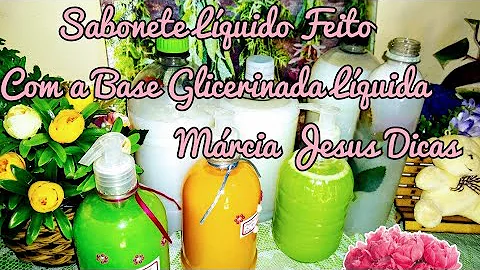 Como fazer sabonete líquido à base de glicerina?
