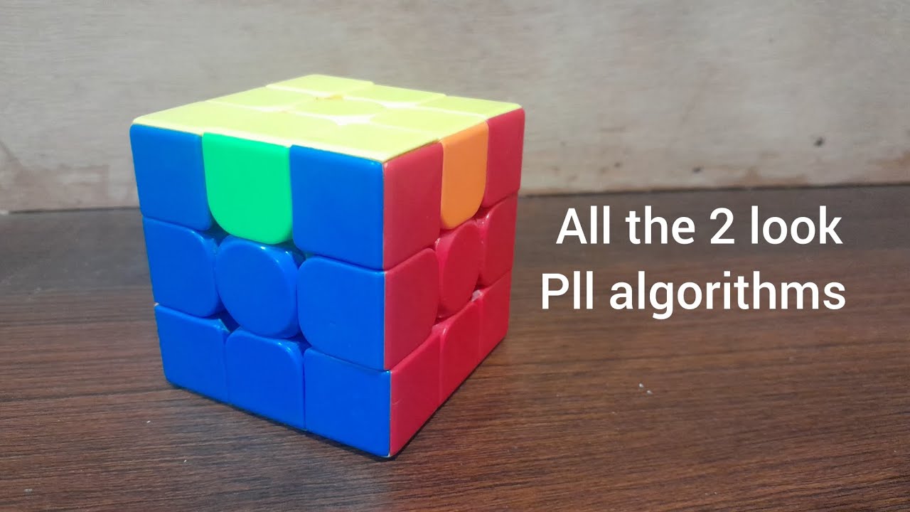 All the 2 look pll algorithms #rubikscube #cubing #fitcuber - YouTube