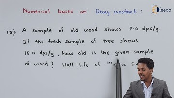 Numerical Based on Decay Constant Problem 18 - Nuclear Chemistry & Radioactivity