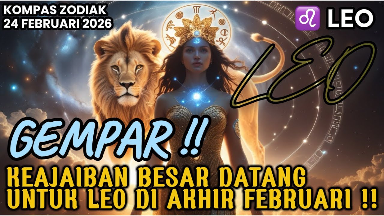 LEO♌️GEMPAR‼️KEAJAIBAN BESAR DATANG UNTUK LEO DI AKHIR FEBRUARI ‼️KOMPAS ZODIAK