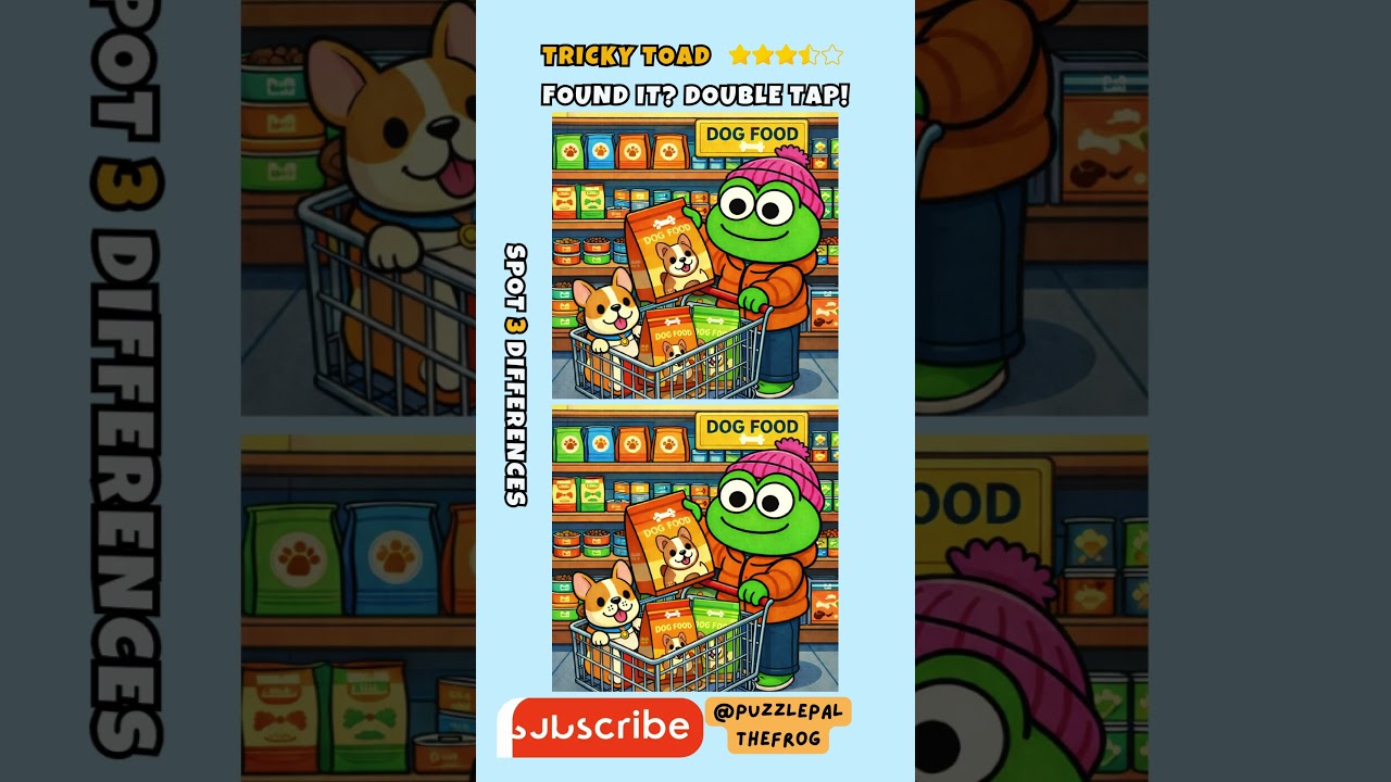 Can you beat this spot the difference puzzle? #shorts #challenge
