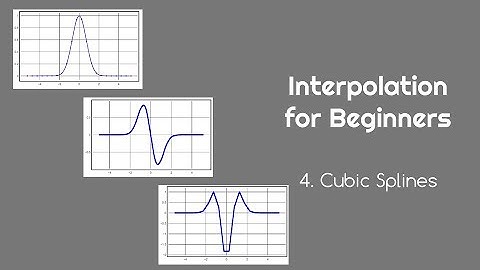 Interpolation for Beginners 4 Cubic Splines