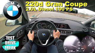 2021 BMW 220d Gran Coupe F44 190 PS TOP SPEED AUTOBAHN DRIVE POV