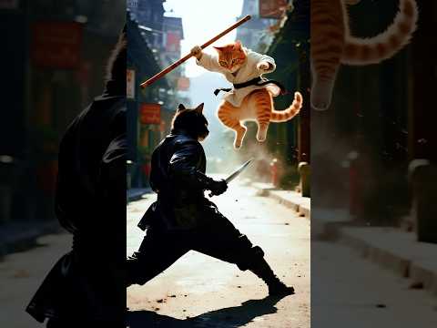 القط مياو اتعلم الكونغ فو ورجع ينتقم من أخطر قط في المدينة النهاية كانت صادمة