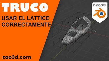 Usar el Lattice correctamente | Blender