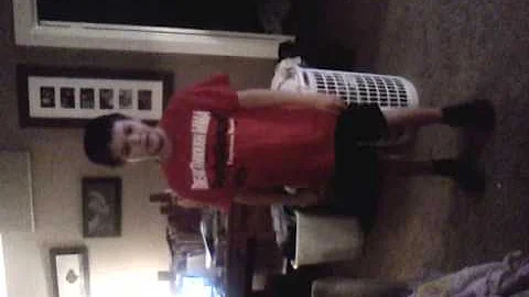 Joey practicing for his musical