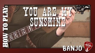 You Are My Sunshine- Basic Banjo Lesson! chords