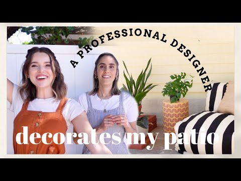 A Professional Designer Decorates Our Patio | Modern Outdoor Decor Inspo