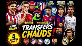 🚨JULIAN ALVAREZ SWAP DEAL? Arsenal,Real Madrid Plan for Rodri, Barcelona & Man City Transfer Updates