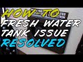 How To bypass the water pump check valve - RV fresh water tank for beginners