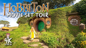 HOBBITON Movie Set + Bagshot Row Homes 4K Walking Tour