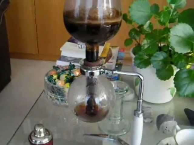 cafetera antigua de bolas, vacío o sifón - YouTube