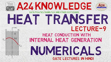 HEAT TRANSFER || NUMERICALS ON INTERNAL HEAT GENERATION || GATE LECTURES IN HINDI