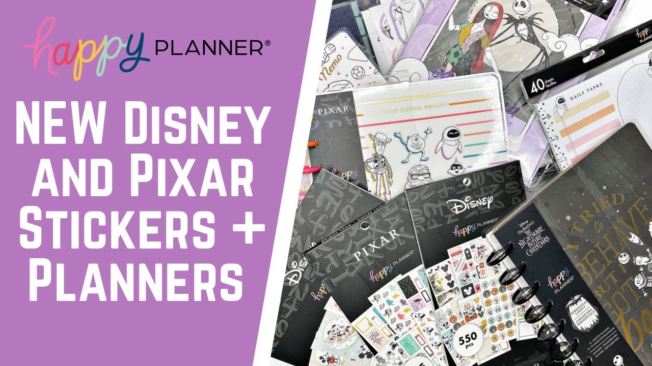 NEW Disney and Pixar Stickers and Planners - Happy Planner Fall 2022  Release 