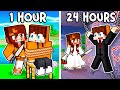 Spending 24h with CRAZY FANS in Minecraft!