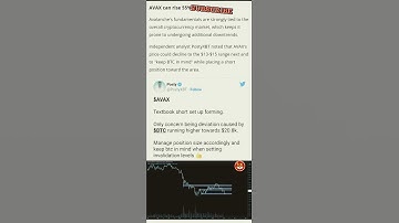 Is Avax can rise 55% ?? #avax #avalanche #crypto #bitcoin