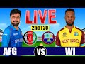 🛑WI vs AFG, 2nd Match | Afghanistan v West Indies 2026 -Live Cricket Match Score Commentary last Inn