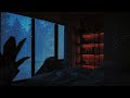 Cozy Cabin Rain at Night | Dark Window Ambience for Nighttime Relaxation