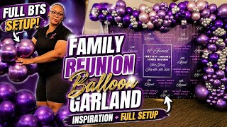 Family Reunion Balloon Garland | Full BTS Setup & Event Decor Inspiration 🎈#balloondecoration #diy