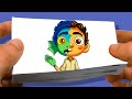 Luca transforms into a Sea Monster | Flipbook Animation