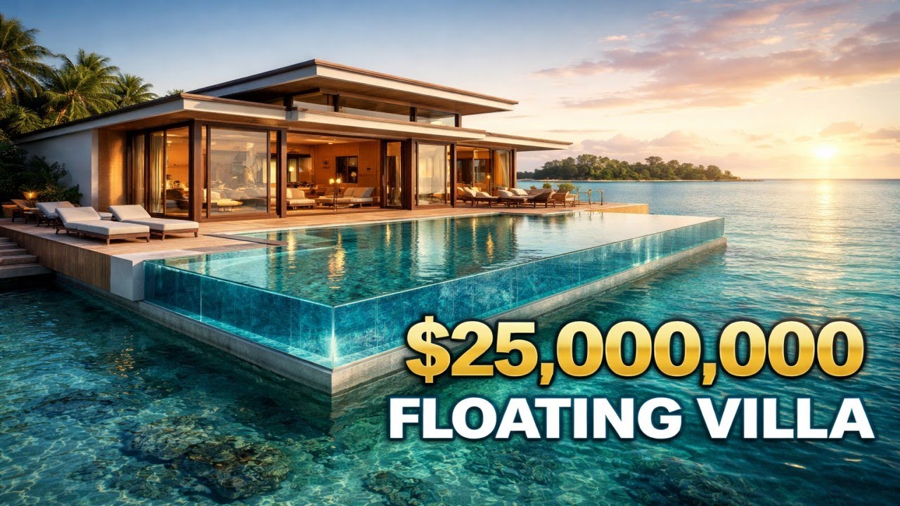 🌊 Inside the World’s Most Luxurious $25,000,000 Floating Water Villas 🏝️✨