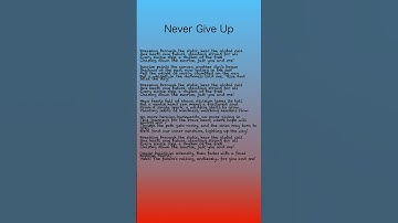 Thumbnail of 【music】Never Give UP