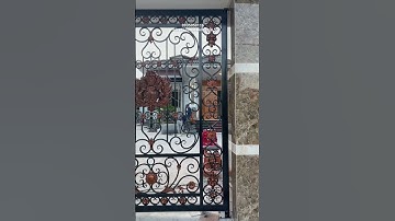 Cổng 2 cánh sắt hộp