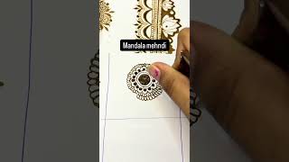 Mandala mehndi / design / easy design / simple mehndi / daily challenges #mehndi #shorts #henna #art
