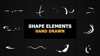 Cartoon Shape Elements Cartoon Animation — Clean Motion Graphics Asset