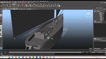 Modeling a Boat in Maya- Designing Keel and Banisters