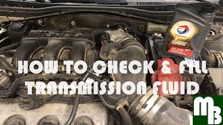 How to check , fill and top up transmission fluid quick and easy!