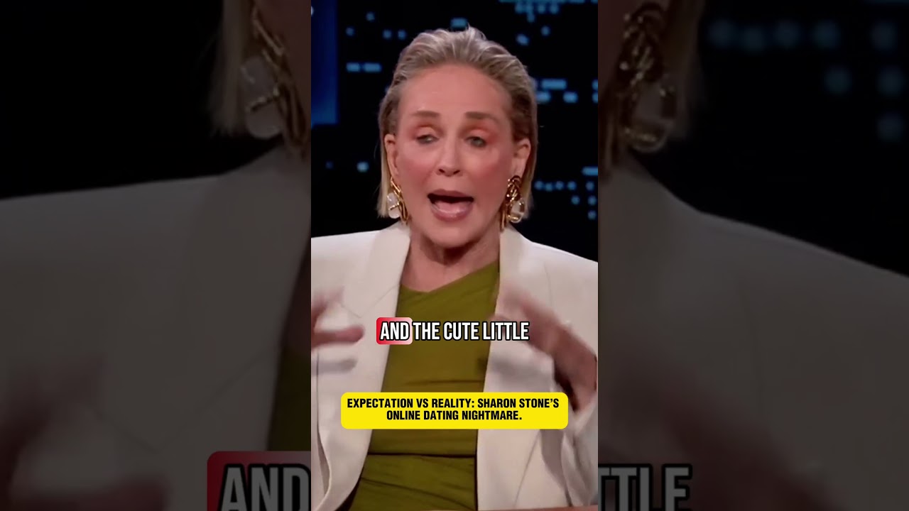 EXPECTATION VS REALITY: SHARON STONE’S ONLINE DATING NIGHTMARE. #shorts #funny
