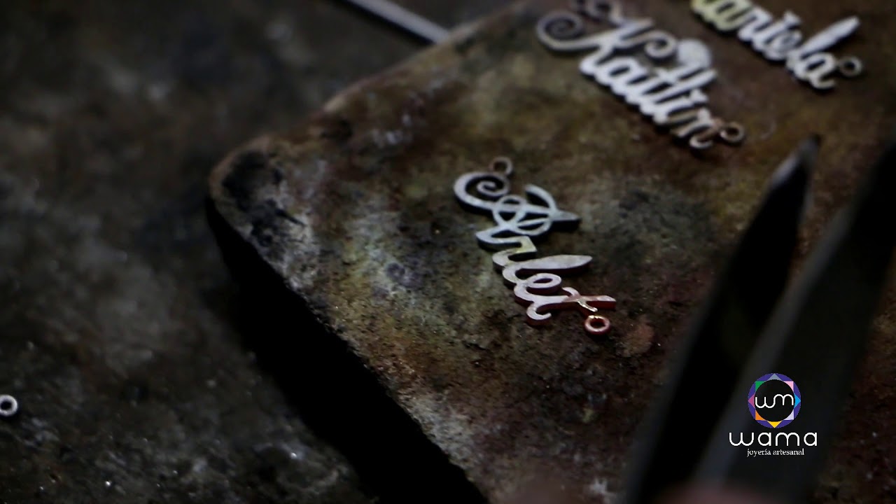 como hacer nombres en plata YouTube