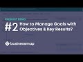 Part 2: OKRs Management with Businessmap | Product Demo