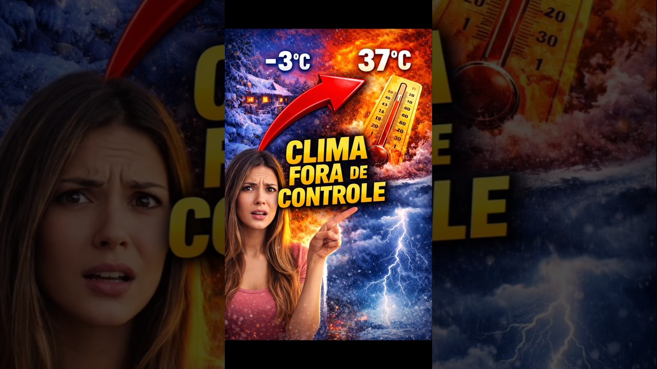 Frio no Sul e calor de 37°C: o Brasil virou de vez! #shorts