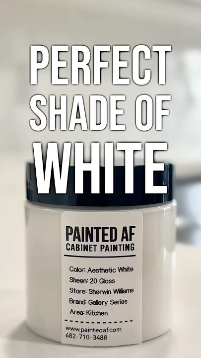 White cabinets, white walls…but which one?SW Aesthetic White has no yellow undertones!  #renovation