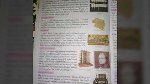 Class 5 : Calculating devices ( Evolution of Computer)