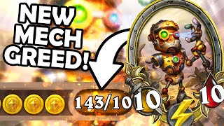 143 gold and THOUSANDS of STATS From NEW MECHS! | awedragon | Hearthstone Battlegrounds