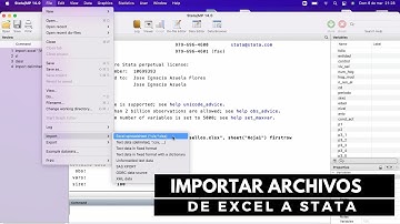 Importar archivos de Excel a Stata