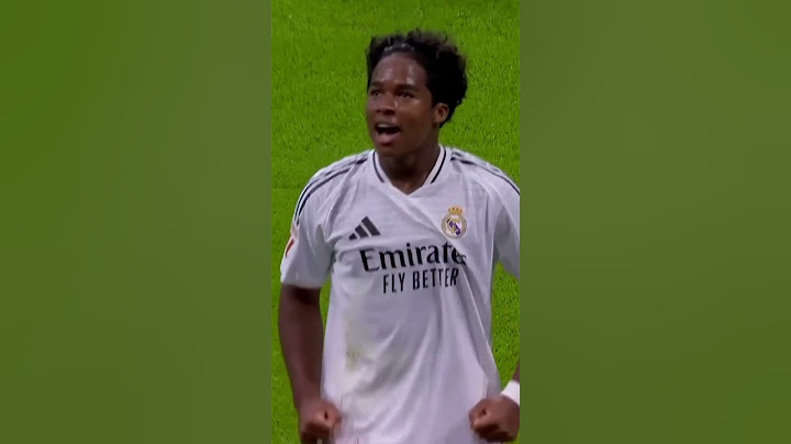 ENDRICK scores on his Real Madrid debut 🇧🇷