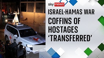 Two coffins of hostages transferred to Red Cross, IDF says