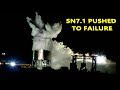 Starship's SN7.1 Pushed To Failure (Time Lapse)
